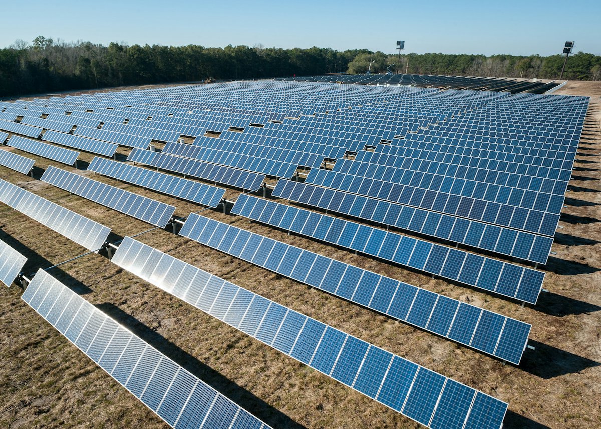 Solar panels on a roof